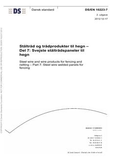 DANSK DS/EN 10223-7
