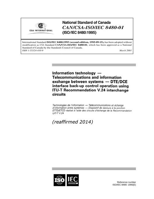 CAN/CSA-ISO/IEC 8480-01 (R2014)