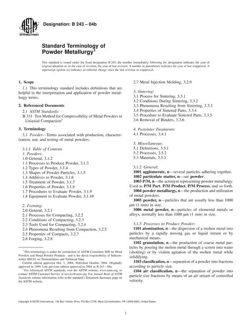 ASTM B243-04b