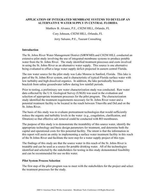 AWWA MTC61115