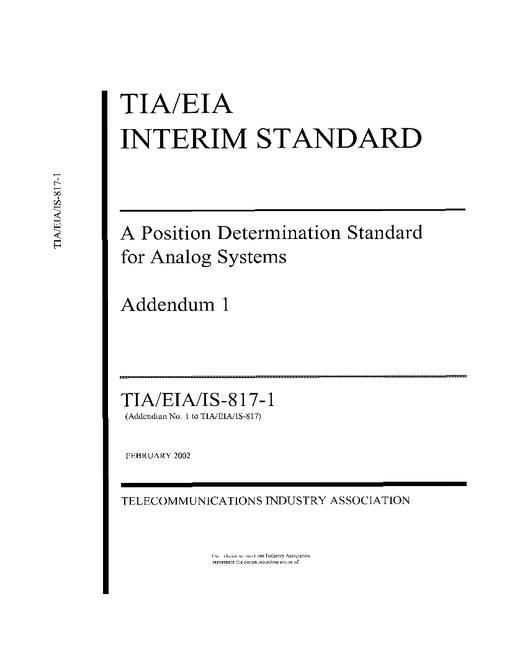 TIA TIA/EIA/IS-817-1