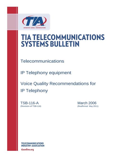 TIA TSB-116-A