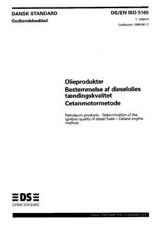 DANSK DS/EN ISO 5165