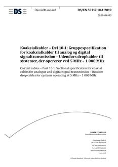 DANSK DS/EN 50117-10-1