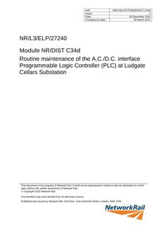 NR NR/L3/ELP/27240/NR/DIST C34D ISSUE 1