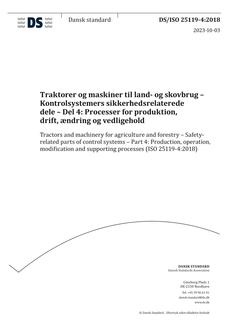 DANSK DS/ISO 25119-4