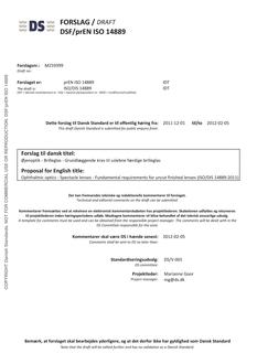 DANSK DSF/PREN ISO 14889