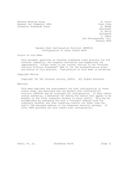 IETF RFC 3456