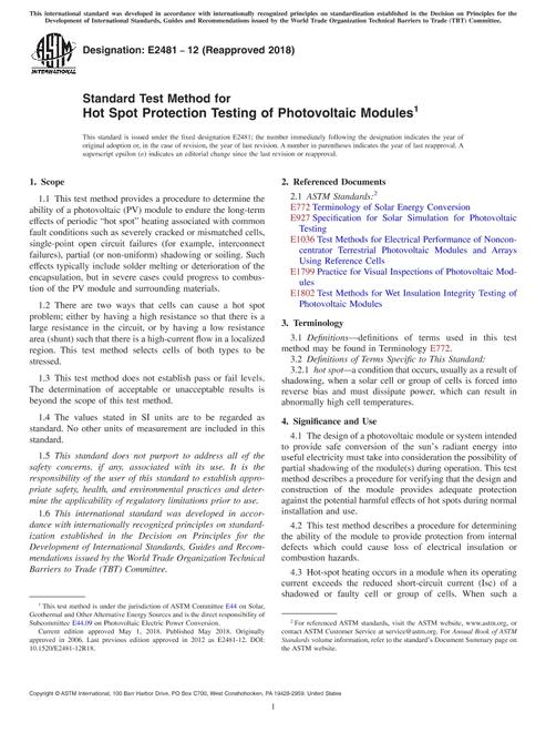 ASTM E2481-12(2018)