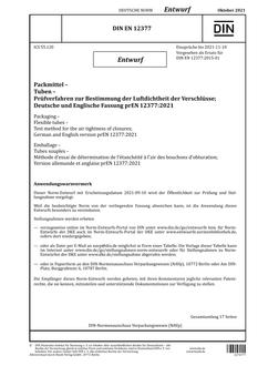 DIN EN 12377 - DRAFT