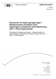 DANSK DS/EN ISO 6509-1