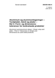 DANSK DS/EN 485-4