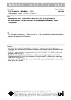 CEI UNI EN ISO/IEC 17011