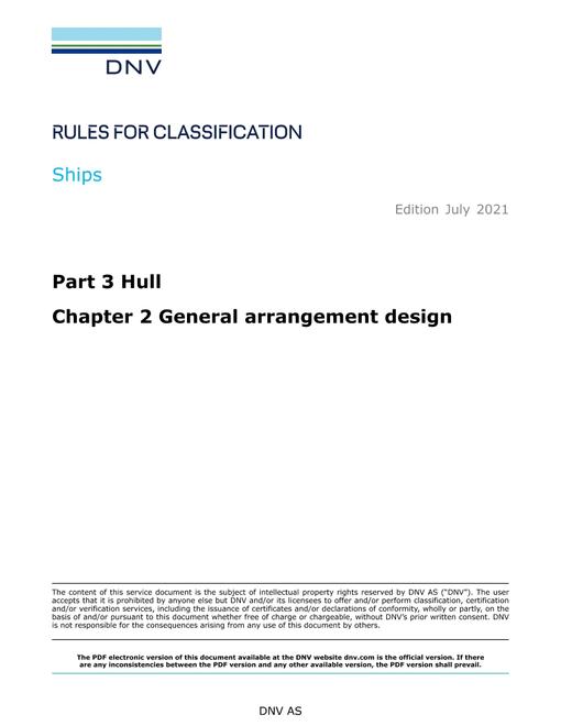 DNV DNV-RU-SHIPS PART 3 CHAPTER 2