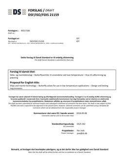 DANSK DSF/ISO/FDIS 21159