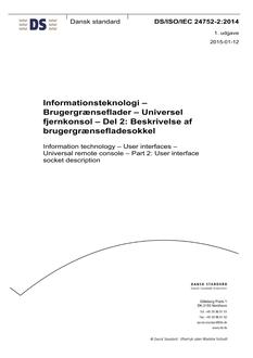 DANSK DS/ISO/IEC 24752-2