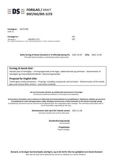 DANSK DSF/ISO/DIS 1172