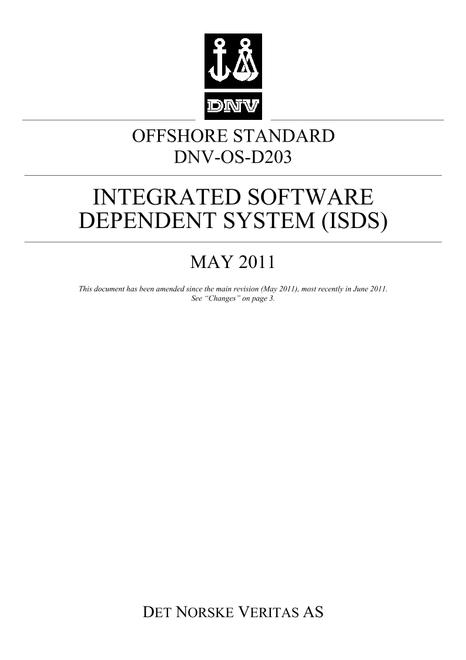 DNV DNV-OS-D203