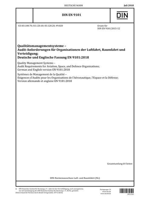 DIN EN 9101