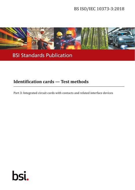 BS ISO/IEC 10373-3:2018