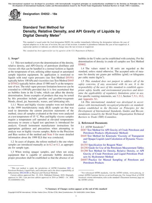 ASTM D4052-18a