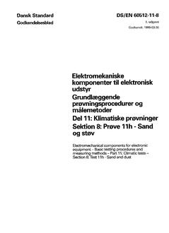 DANSK DS/EN 60512-11-8