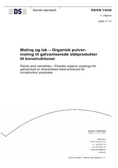 DANSK DS/EN 13438