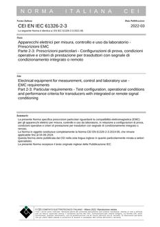 CEI EN IEC 61326-2-3