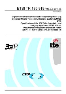 ETSI TR 135 919