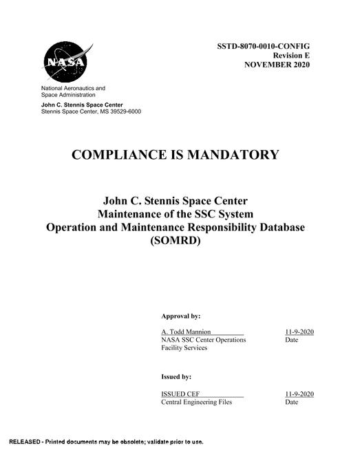NASA SSTD-8070-0010-CONFIG Rev. E