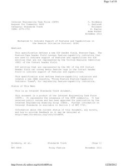 IETF RFC 6809
