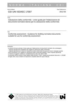 CEI UNI ISO/IEC 17007