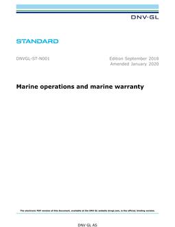 DNV DNVGL-ST-N001