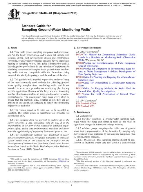 ASTM D4448-01(2019)