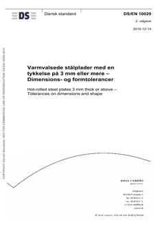 DANSK DS/EN 10029