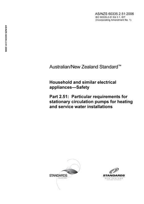 AS/NZS 60335.2.51:2006