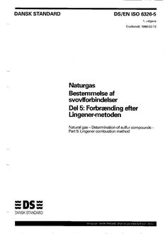 DANSK DS/EN ISO 6326-5