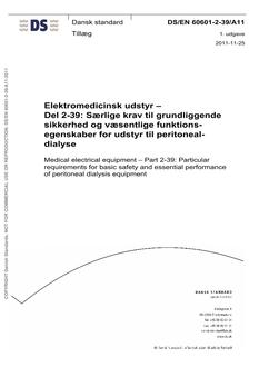DANSK DS/EN 60601-2-39