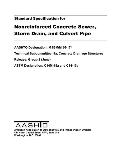 AASHTO M 86M/M 86-17