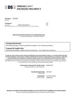DANSK DSF/ISO/IEC FDIS 20547-3