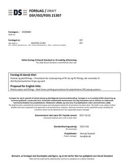 DANSK DSF/ISO/FDIS 21307