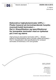 DANSK DS/EN 438-4