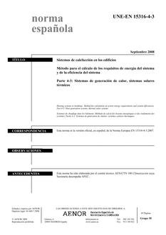 AENOR UNE-EN 15316-4-3