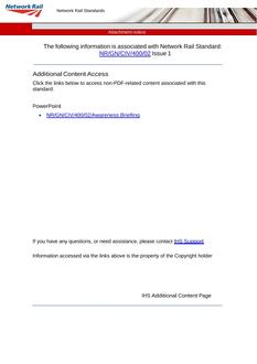 NR NR/GN/CIV/400/02 ISSUE 1