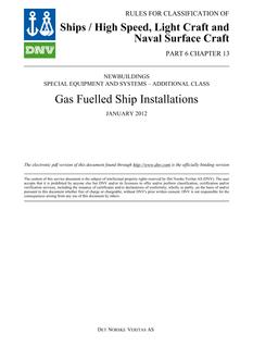 DNV DNV-RU-SHIPS/HSLC PART 6 CHAPTER 13