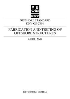 DNV DNV-OS-C401