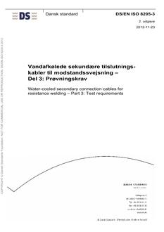 DANSK DS/EN ISO 8205-3