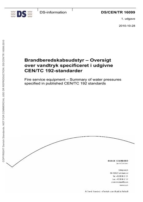 DANSK DS/CEN/TR 16099