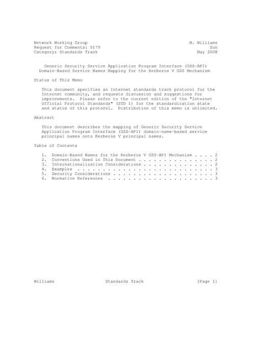 IETF RFC 5179