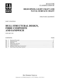 DNV DNV-RU-HSLC PART 3 CHAPTER 4